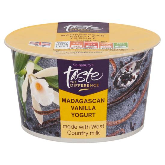 Sainsbury's West Country Madagascan Vanilla Yogurt,  Taste the Difference 150g