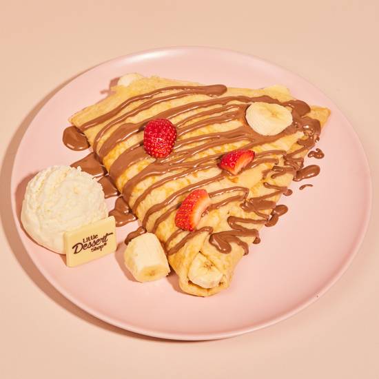 Banana & Strawberry Delight Crepe