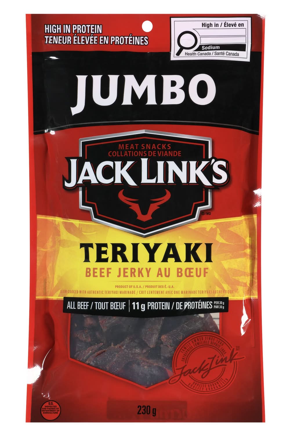 Jack Link's Beef Jerky, Teriyaki (230 g)