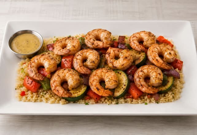 Deconstructed Kabobs with Shrimp