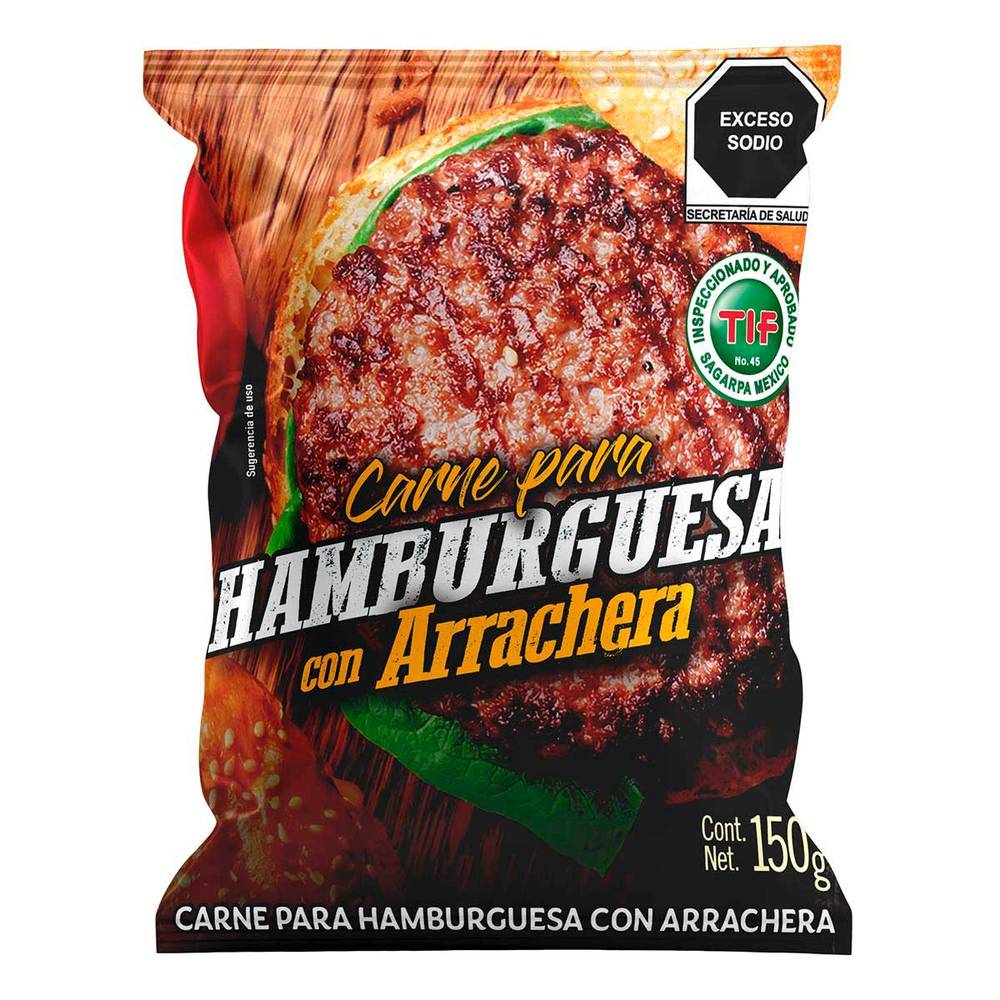 Selecto · Carne para hamburguesa con arrachera (150 g)