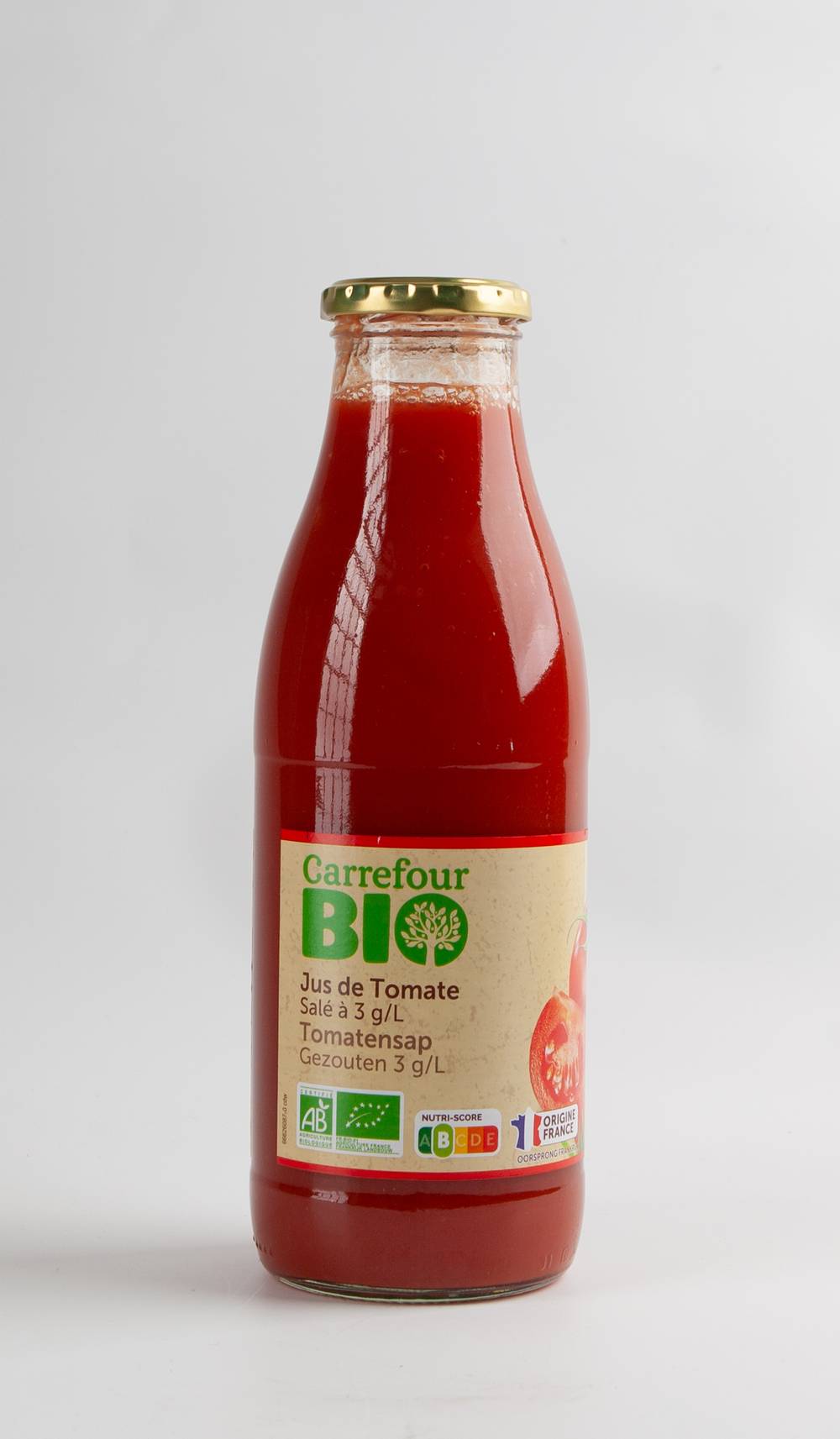 Carrefour - Jus de tomate bio (750ml)