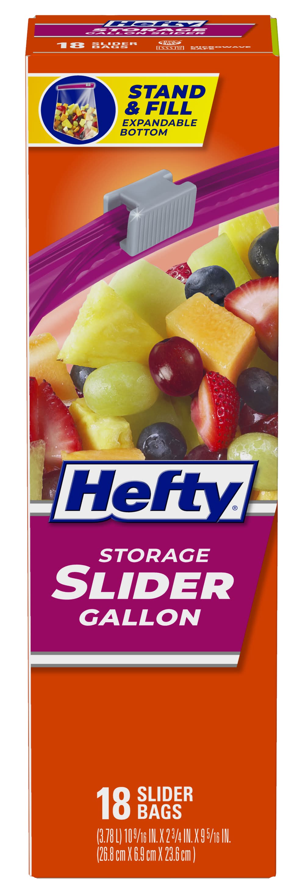 Hefty Gallon Storage Slider Bags (18 ct)