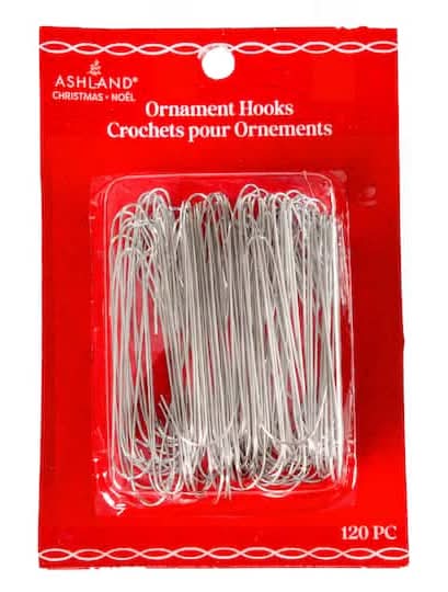 Ashland Silver Ornament Hooks, Large (120 ct)