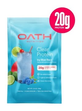 Oath Nutrition Protein Powder, Icy Blue Raspberry (0.71 oz)