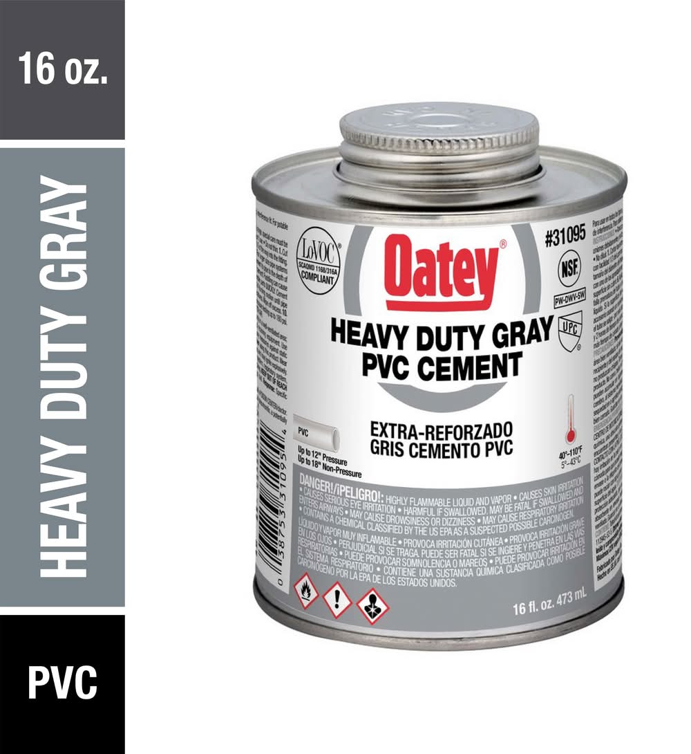 Oatey 16-fl oz Gray PVC cement