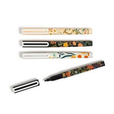 U Brands 4ct Fine Point Fashion Dry Erase Markers Botanical Studies