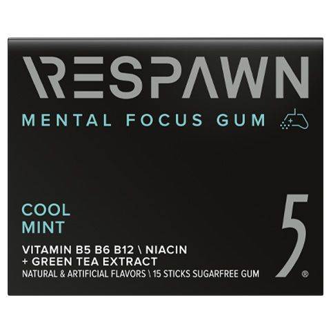 5 Gum Respawn Cool Mint Chewing Gum (15 ct)