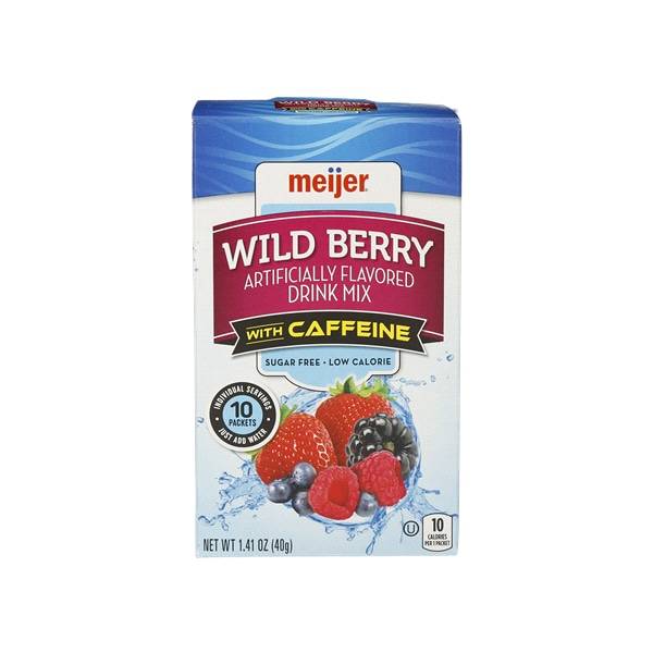 Meijer Wild Berry Drink Mix With Caffeine (10 ct)