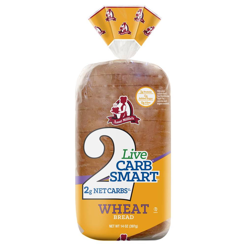 Aunt Millie's Live Carb Smart Wheat Bread (14 oz)