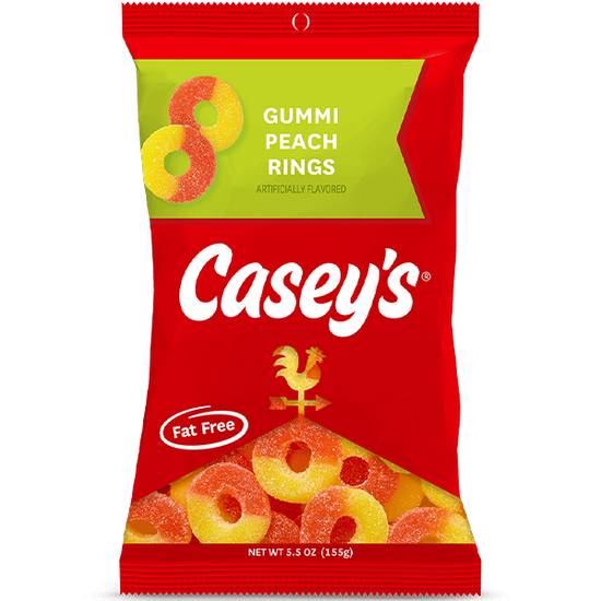 Casey's Gummy Peach Rings 5.5oz