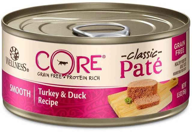 Wellness Core Turkey & Duck Classic Pate Cat Food (5.5 oz)