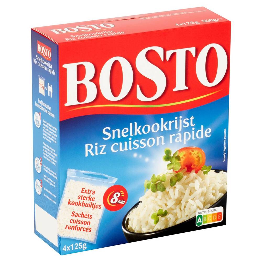 Bosto Riz Cuisson Rapide 4 x 125 g