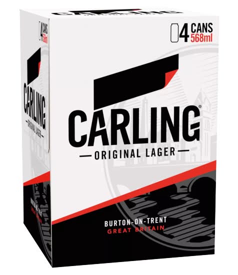 Carling Original Lager Beer (4 x 568ml)