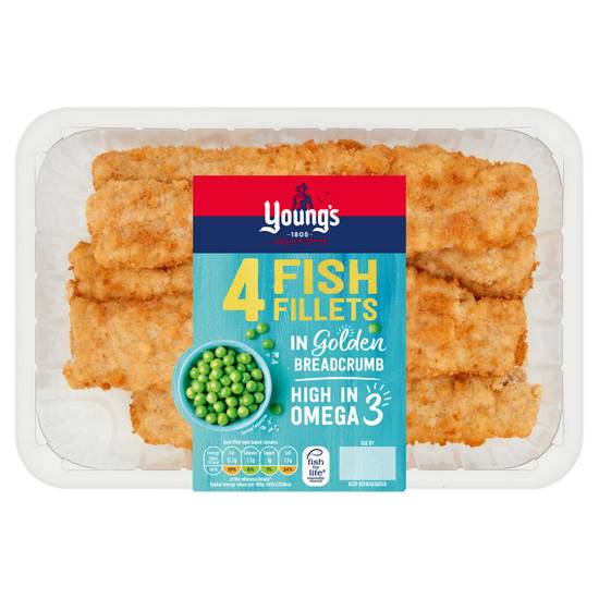 Young's 4 Fish Fillets in Golden Breadcrumb 600g