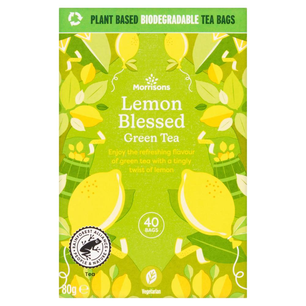 Morrisons Lemon Blessed, Green Tea (40 pack)