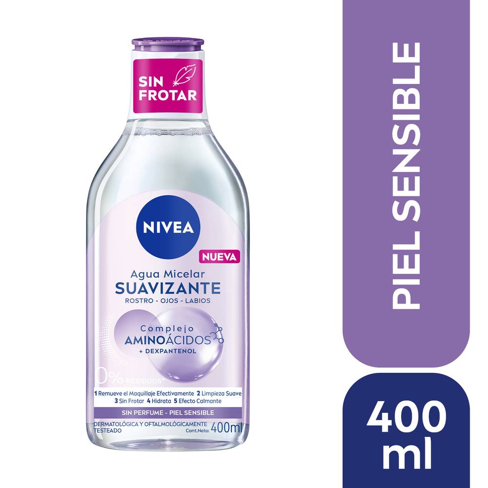 Nivea · Locion micelar 3 en 1 piel sensible (400 ml)