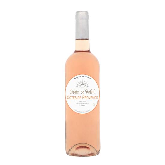 Grain de Soleil - Vin rosé AOC côtes de Provence (750 ml)