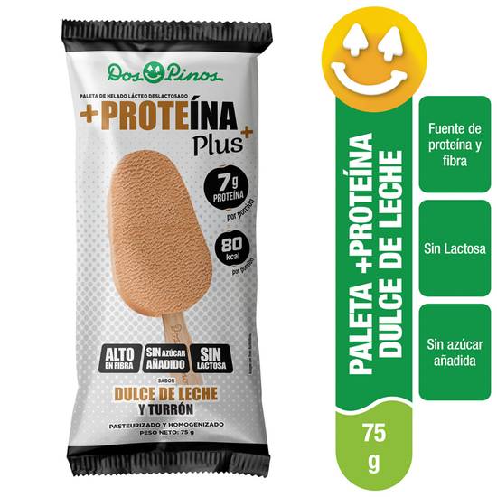 Dos Pinos +Proteina Paleta Dulce Leche Helado 75 Gr