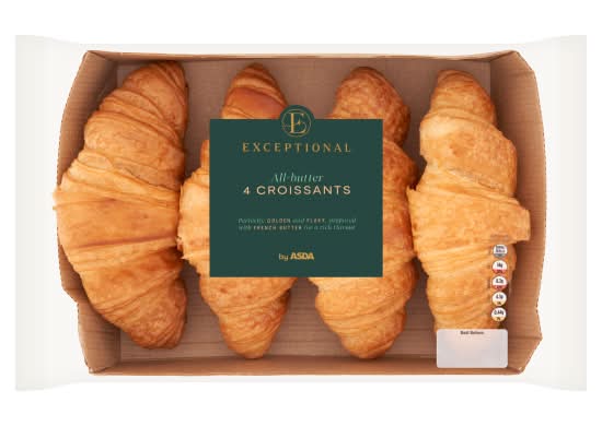 ASDA Exceptional Butter Croissants (4 pack)