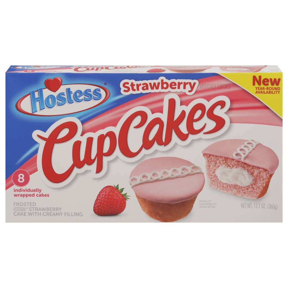 Hostess Cup Cakes, Strawberry (12.7 oz, 8 ct)