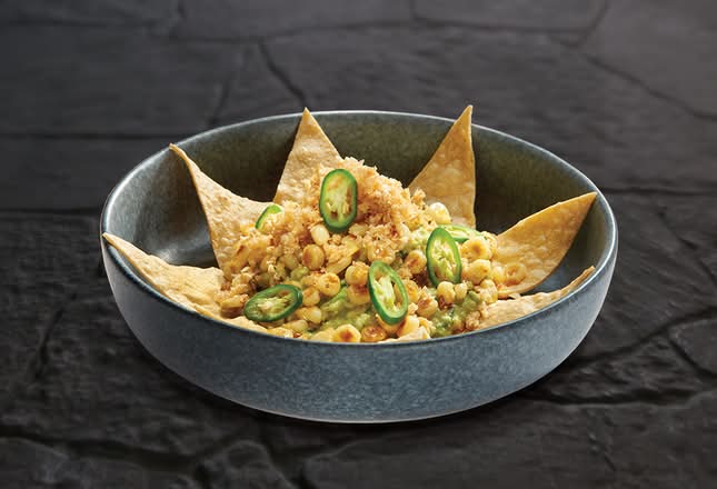 Guacamole con Chicharrón y Esquites