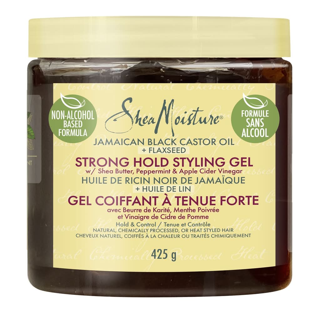 SheaMoisture Strong Hold Styling Gel Jamaican Black Castor Oil and Flaxseed (425 g)