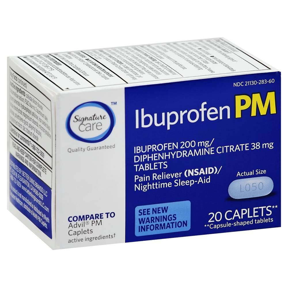 Signature Care Ibuprofen Pm Caplets (1.13 oz)