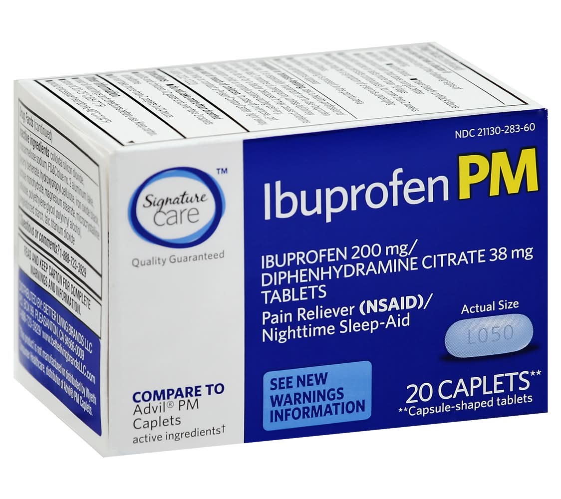 Signature Care Ibuprofen Pm Caplets