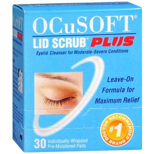 OCuSOFT Lid Scrub Plus Eyelid Cleanser Pre-Moistened Pads - 30.0 ea