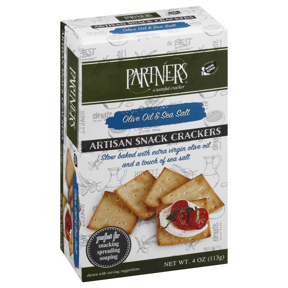 Partners Artisan Olive Oil & Sea Salt Snack Crackers (4 oz)