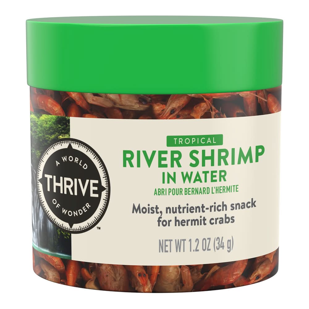 Thrive River Shrimp in Water Hermit Crab Snack (Size: 1.2 Oz)