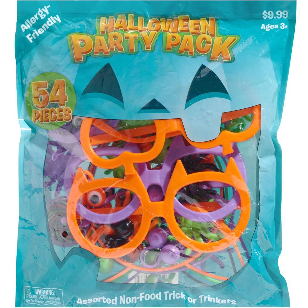 Spooky Village Halloween Party Pack, Assorted Colors, 54 Ct