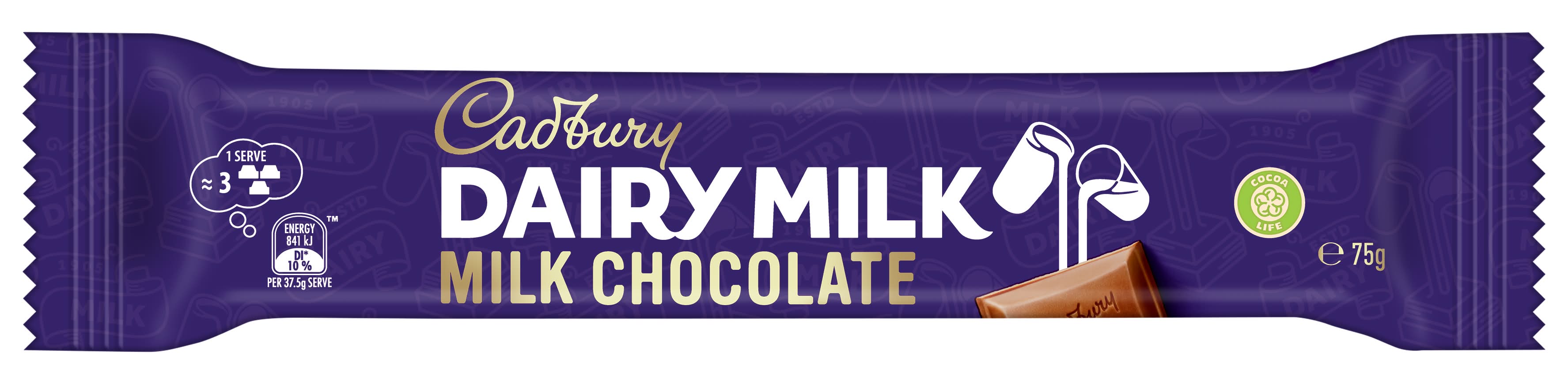 Cadbury Dairy Milk Milk Chocolate Bar (75g)