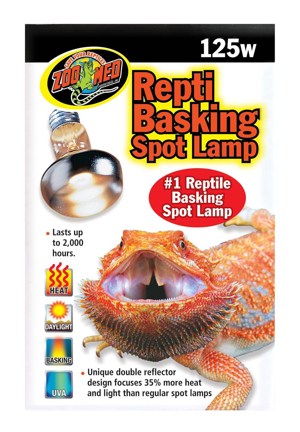 Zoo Med Reptile Basking 125w Spot Lamp