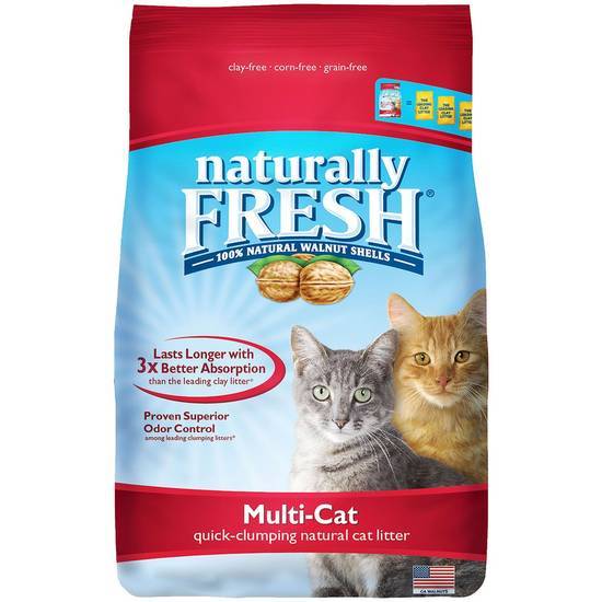 Naturally Fresh Unscented Quick-Clumping Formula Multi-Cat Litter (26 lbs)