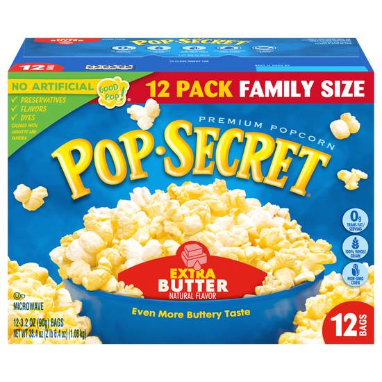 Pop Secret Extra Butter Popcorn (12 ct)