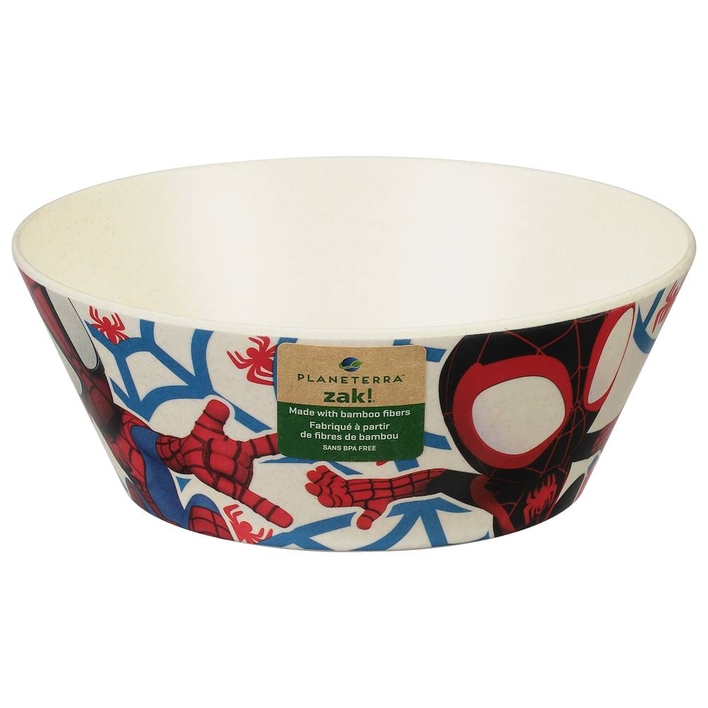 zak! Spider-Man Amazing Friends Melamine Bamboo Bowl