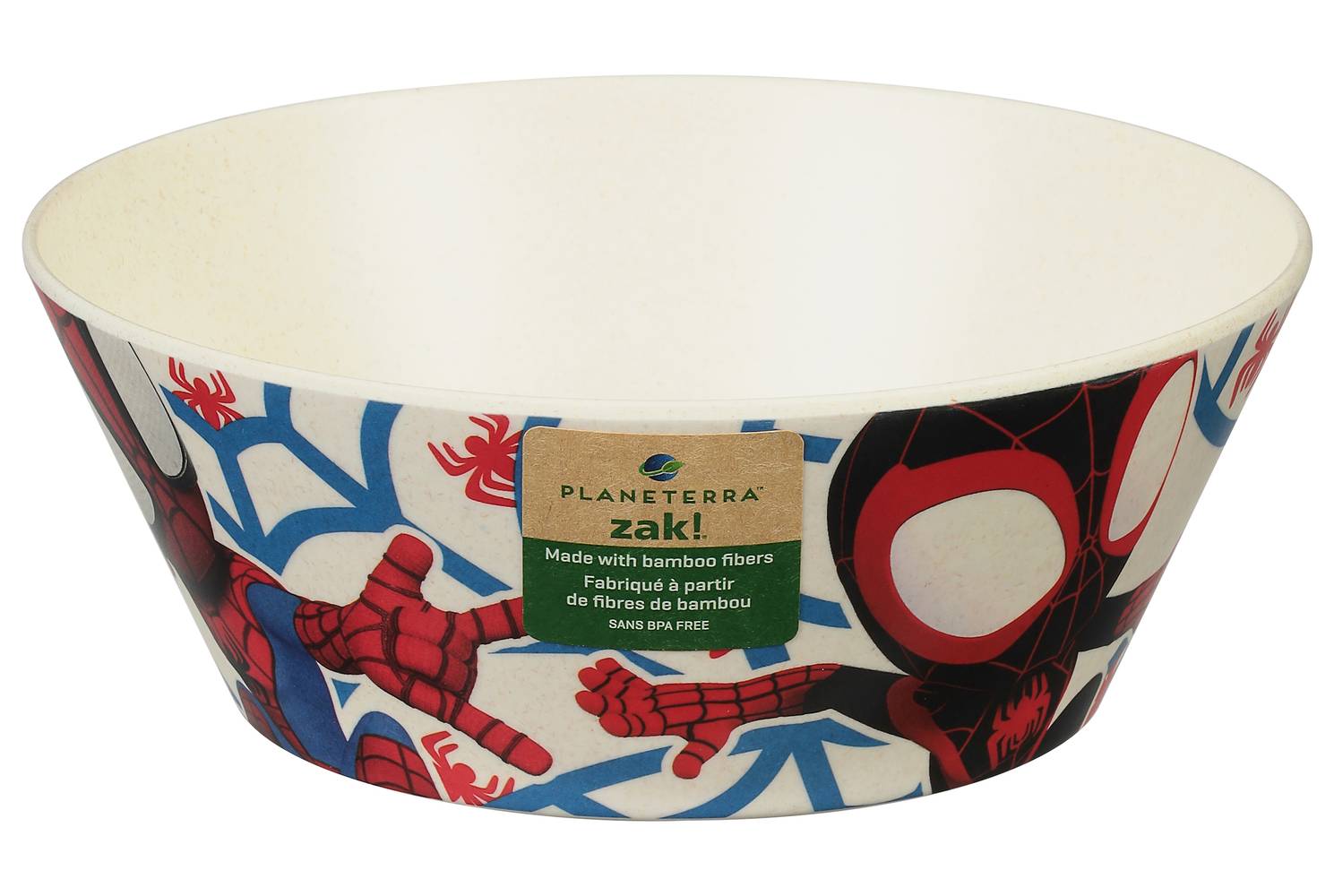 zak! Spider-Man Amazing Friends Melamine Bamboo Bowl