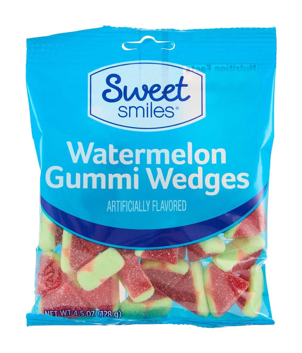 Sweet Smiles Watermelon Gummi Wedges 4.5 Oz