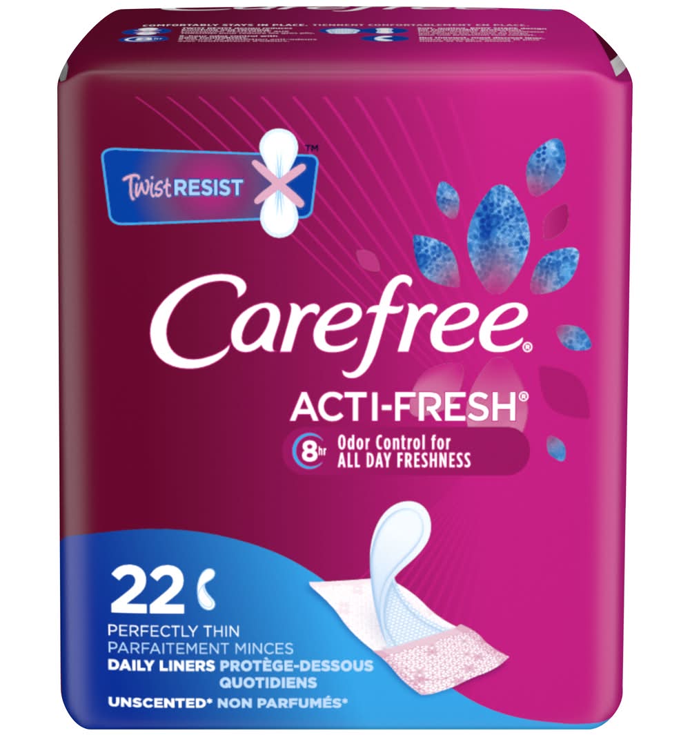 Carefree Acti-Fresh Perfectly Thin Unscented Daily Liners (1.1 oz)