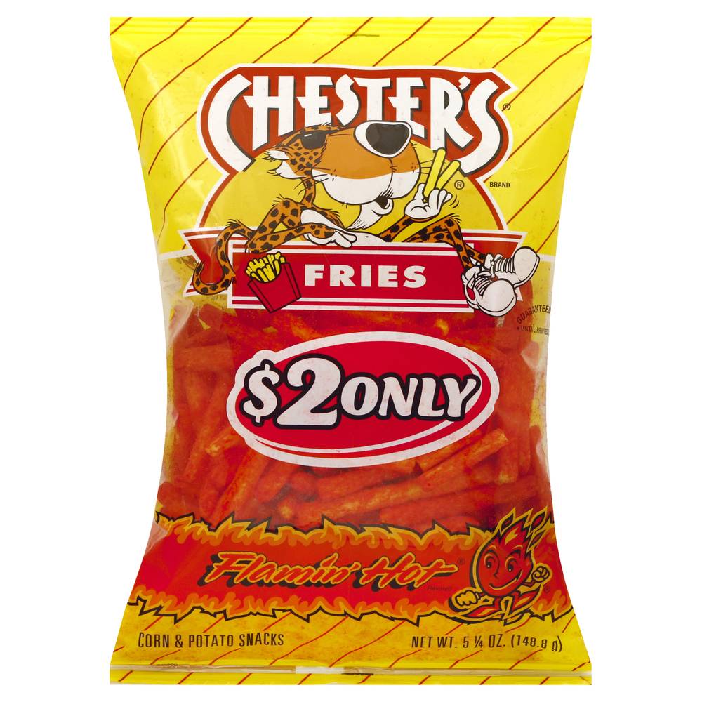 Chester's Fries Corn Snacks (flamin hot)