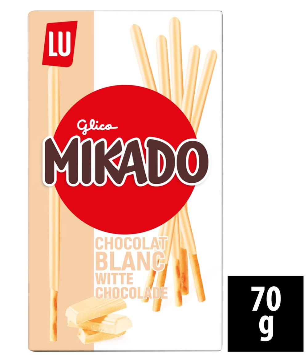 LU Mikado witte chocolade koekjes 70g