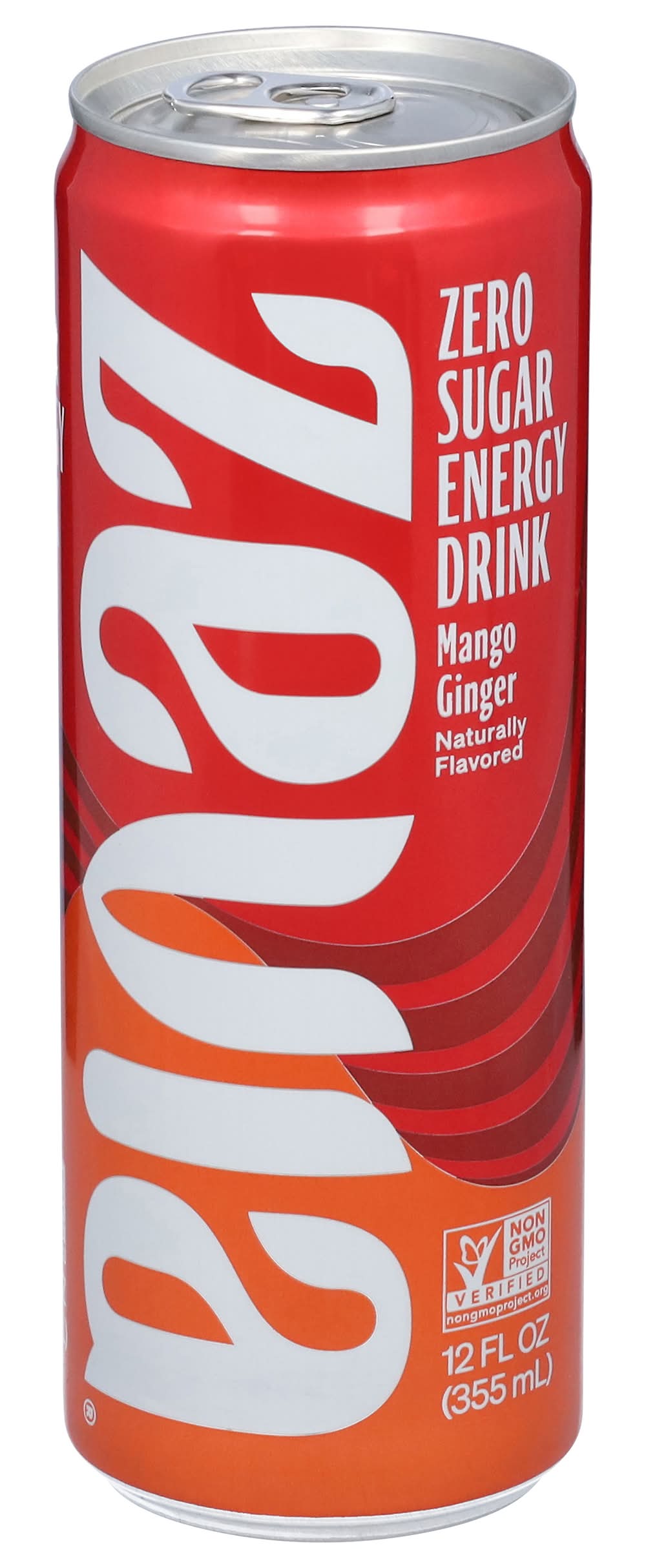 Zevia Zero Sugar Energy Drink, Mango-Ginger (12 fl oz)