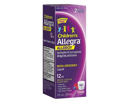Allegra · Children's 12 Hour Allergy Relief Berry Flavor (4 fl oz)