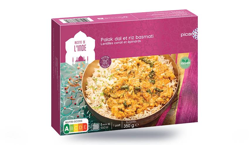 Palak Dal, lentilles épinards riz