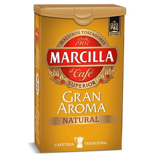 Café molido natural gan aroma Marcilla bolsa (250 g)