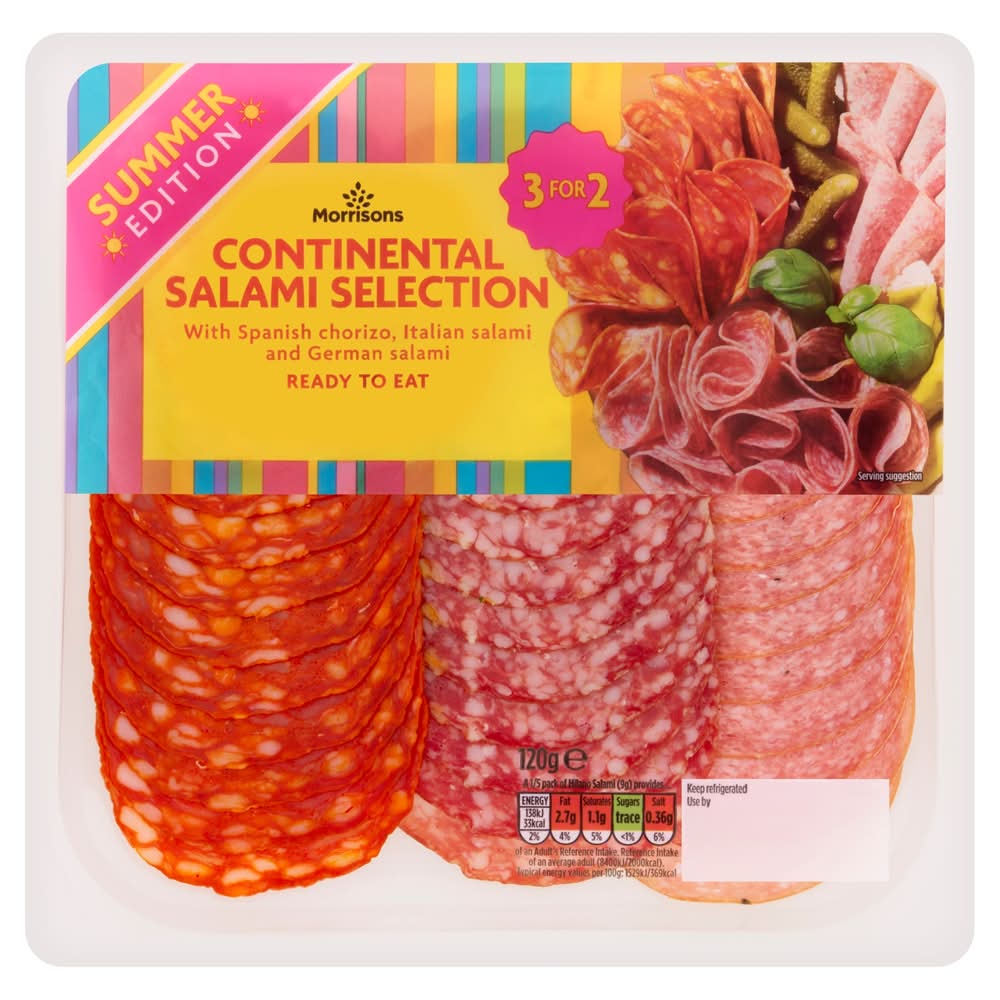 Morrisons Continental Salami Selection 120g