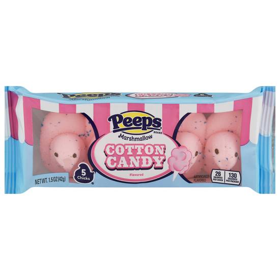 Peeps Cotton Candy Flavored Marshmallow Chicks (5 ct)
