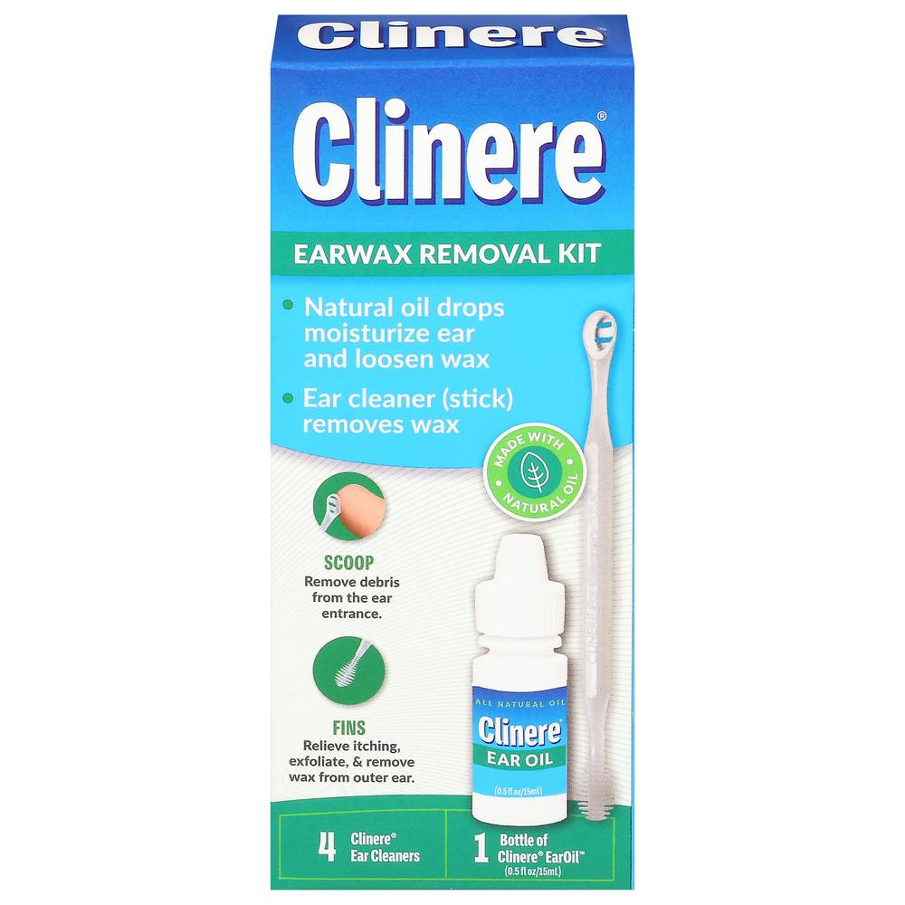 Clinere Earwax Care Kit Ear Cleaners & Earoil Conditioner (0.8 oz)